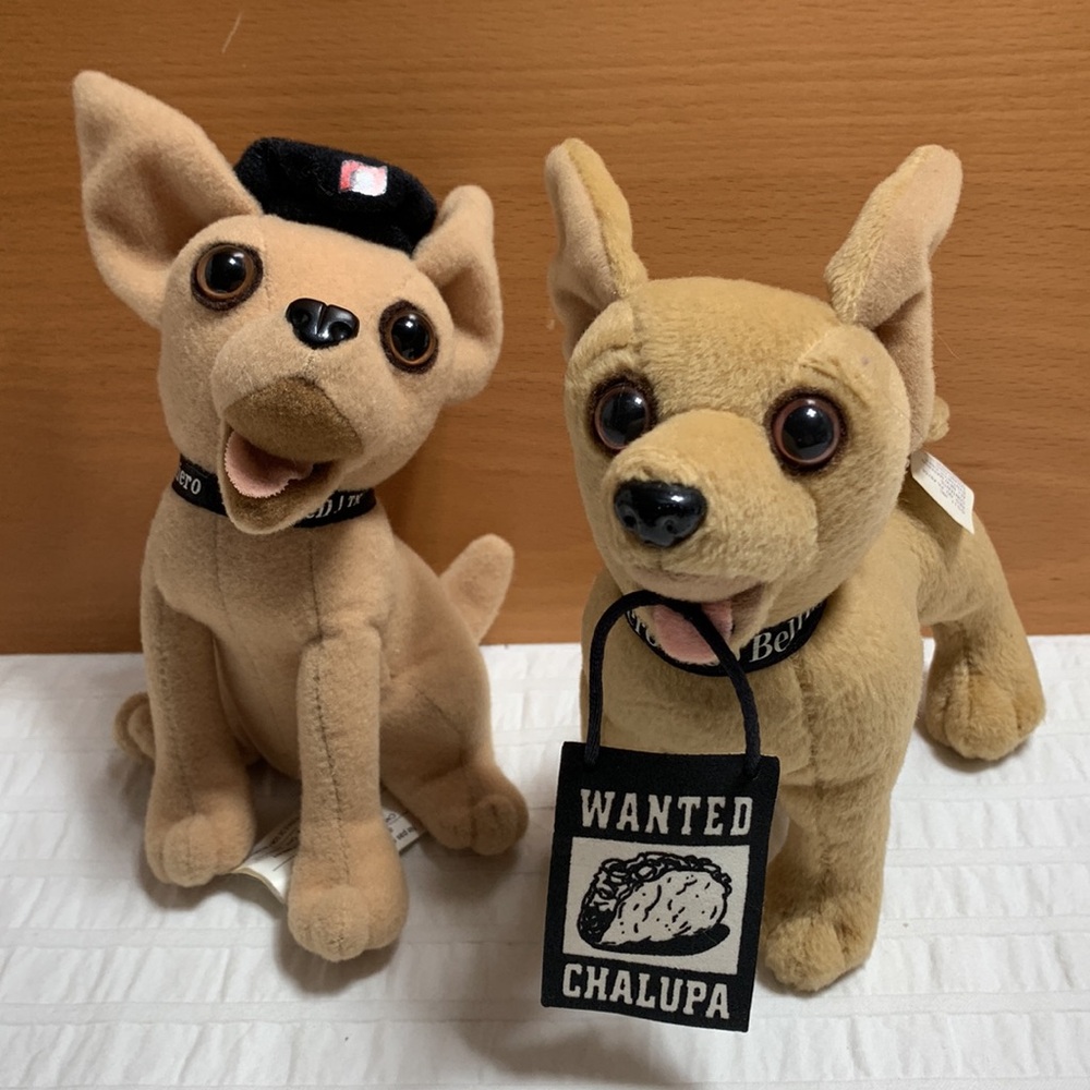Taco Bell Merch Plush Dogs w/Sounds by Applause